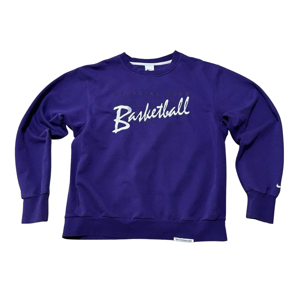 Nike Basketball Men's TCU Horned Frogs Sweatshirt *Stained* Size Medium 22‎ x 26
